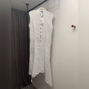 Italian linen midi dress size L